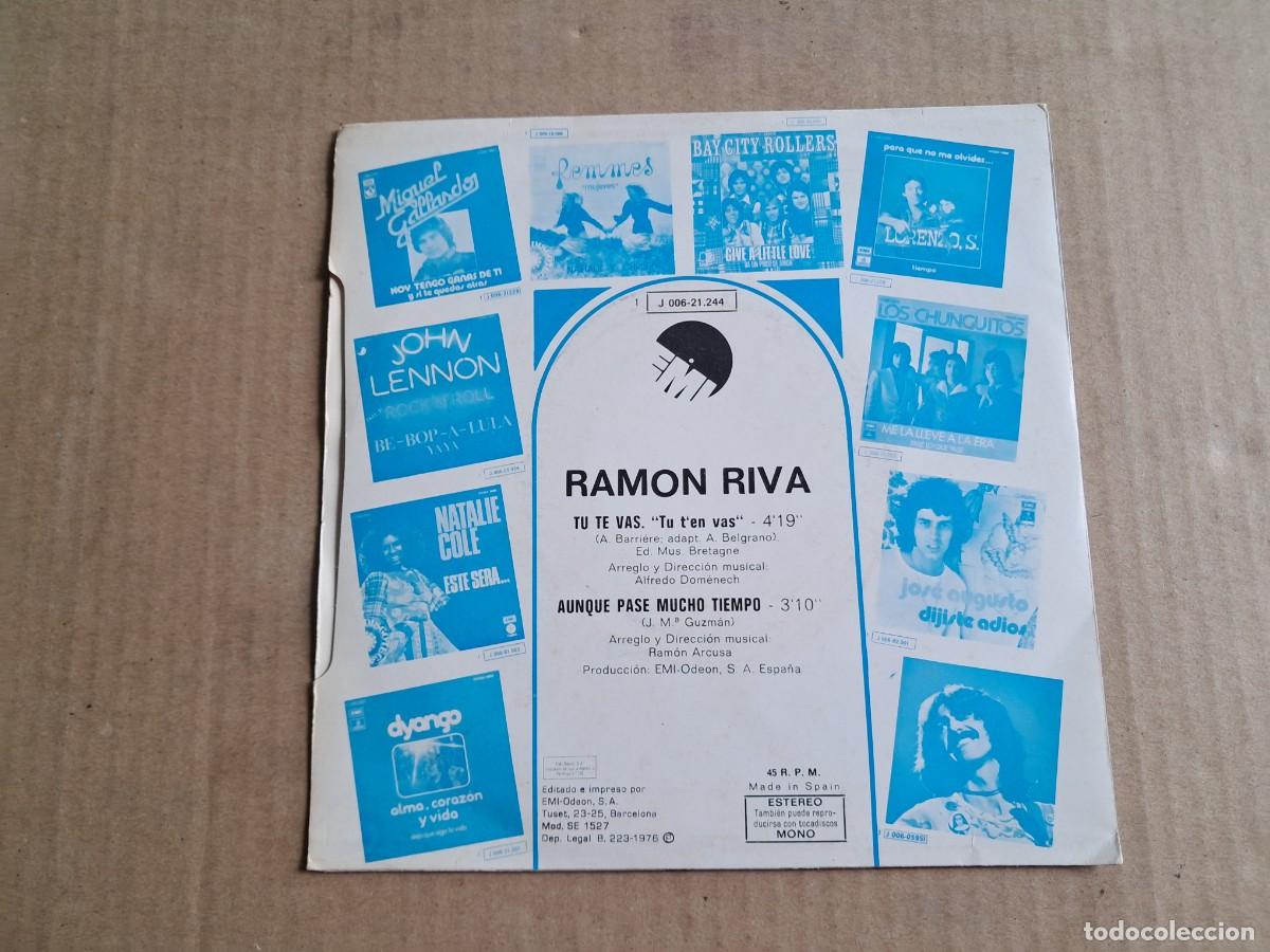 Discos de vinilo: RAMON RIVA - TU TE VAS SINGLE 1976 - Foto 3