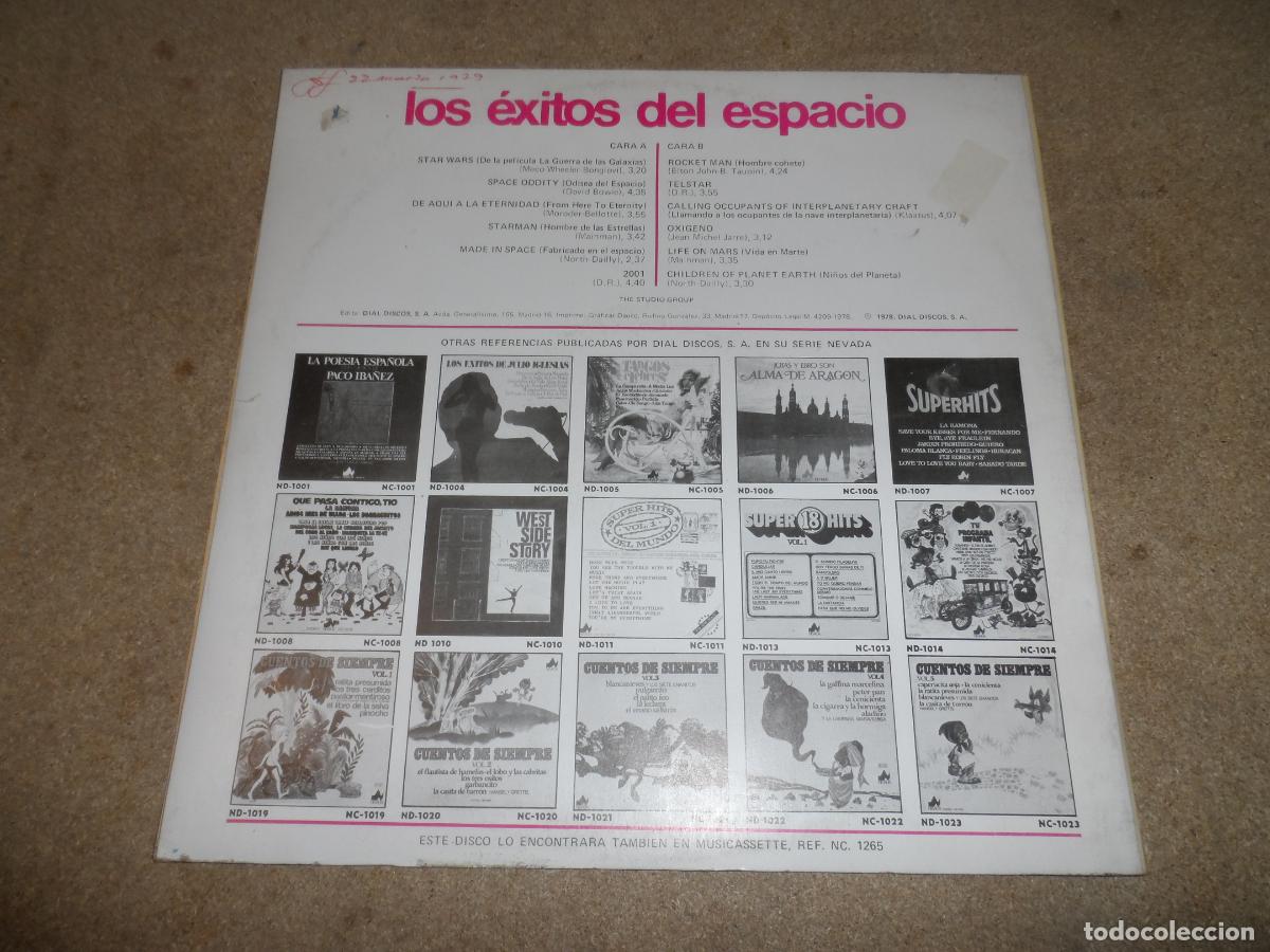 Discos de vinilo: The Studio Group &lrm;&ndash; Los Exitos Del Espacio (SPAIN 1978) - Foto 2