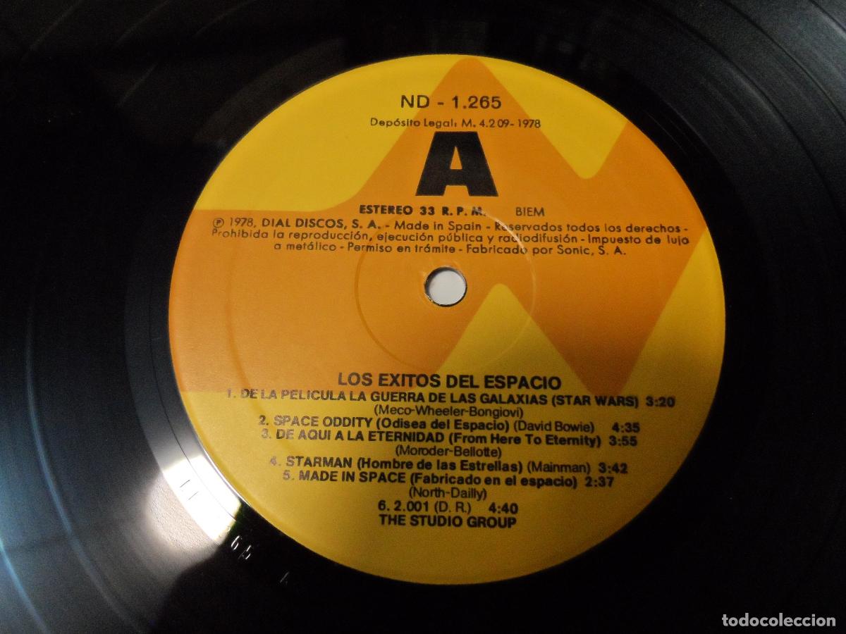 Discos de vinilo: The Studio Group &lrm;&ndash; Los Exitos Del Espacio (SPAIN 1978) - Foto 3