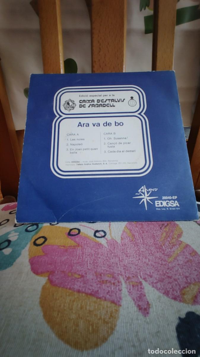 Discos de vinilo: ARA VA DE BO-EP LES NOIES +5 - Foto 2