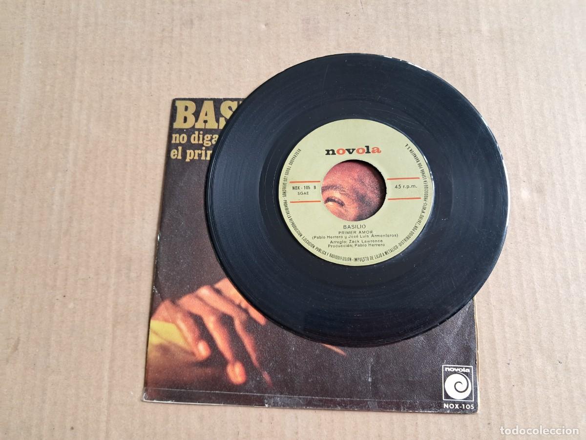 Discos de vinilo: BASILIO - NO DIGAS ADIOS SINGLE 1970 - Foto 2