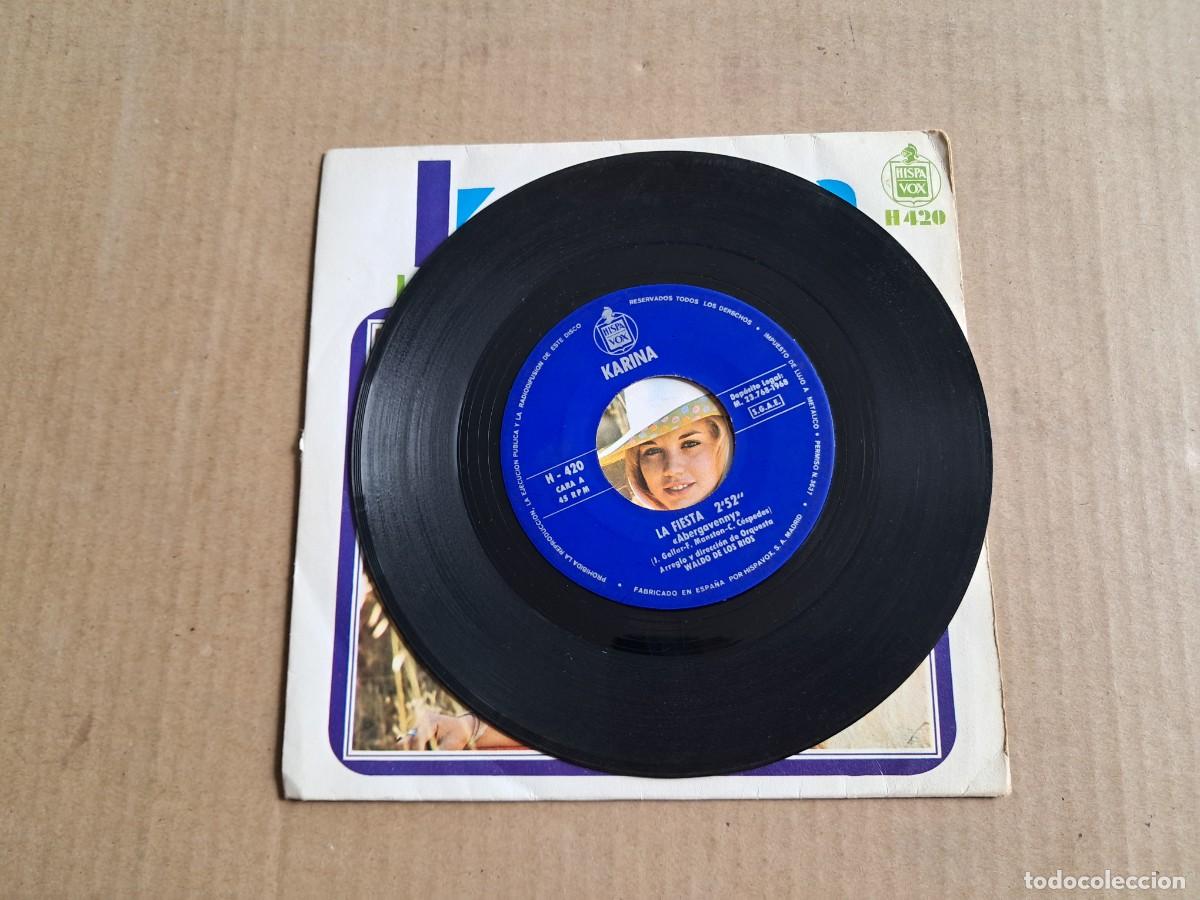Discos de vinilo: KARINA - LA FIESTA SINGLE 1968 - Foto 2