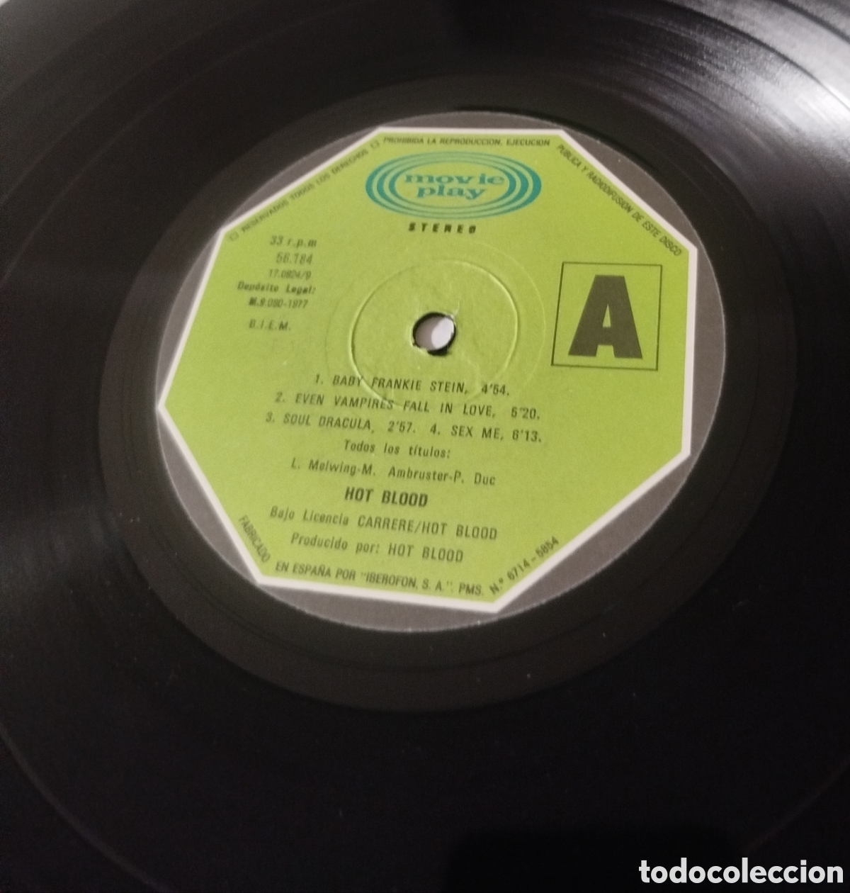 Discos de vinilo: Hot Blood - Dr&aacute;cula and C&deg; - Foto 3