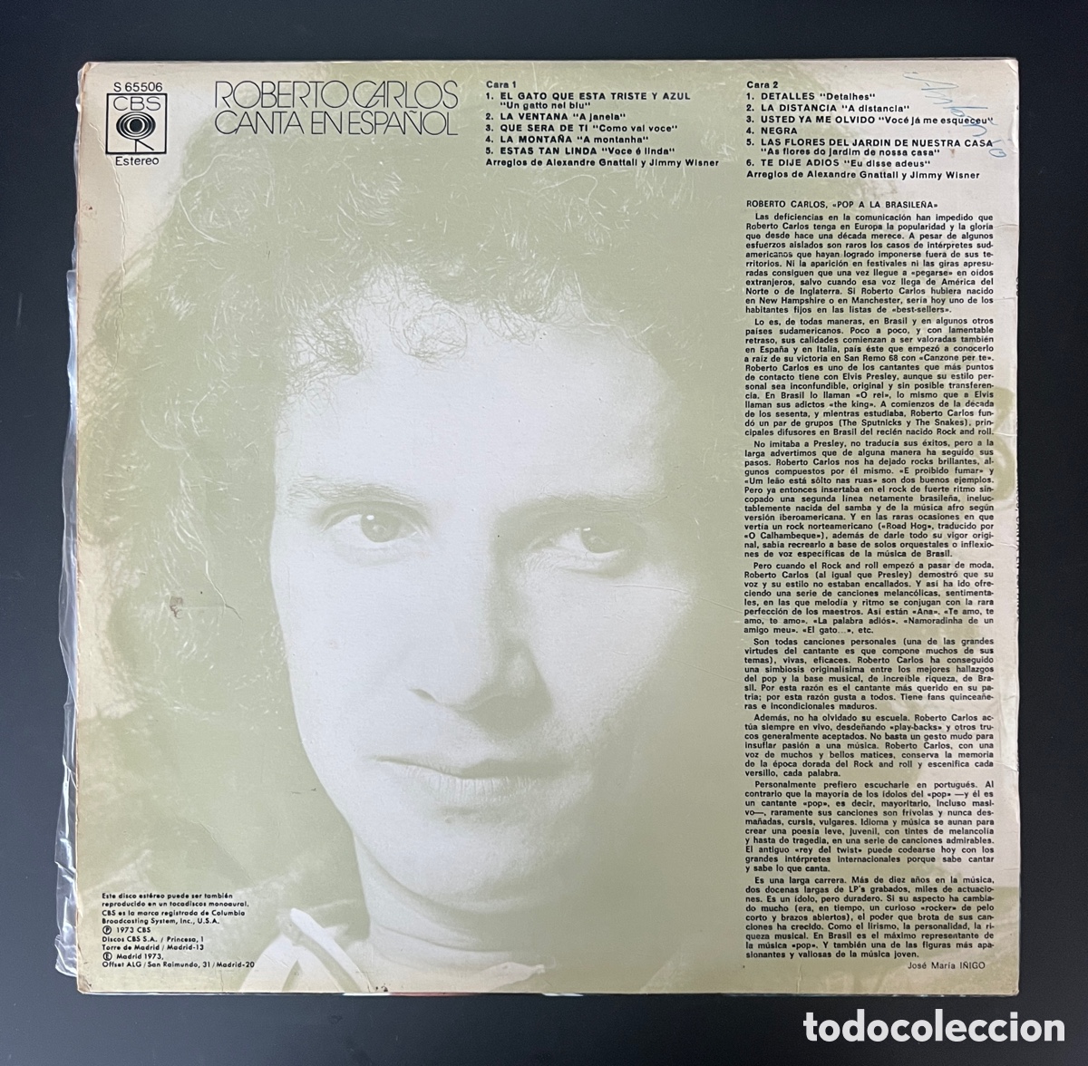 Discos de vinilo: LP vinilo ROBERTO CARLOS - Foto 2