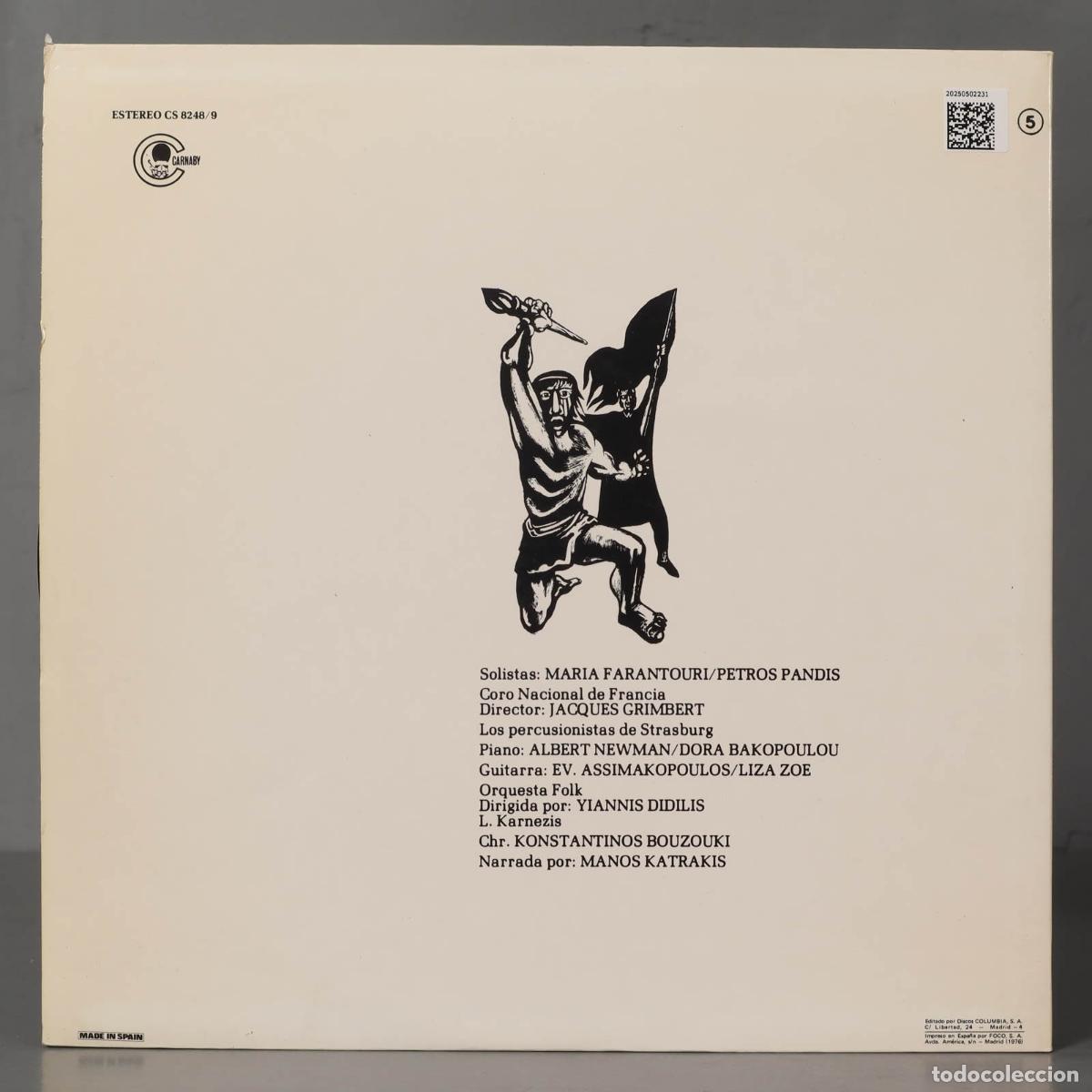 Discos de vinilo: LP. Mikis Theodorakis - Pablo Neruda &ndash; Canto General - Foto 2