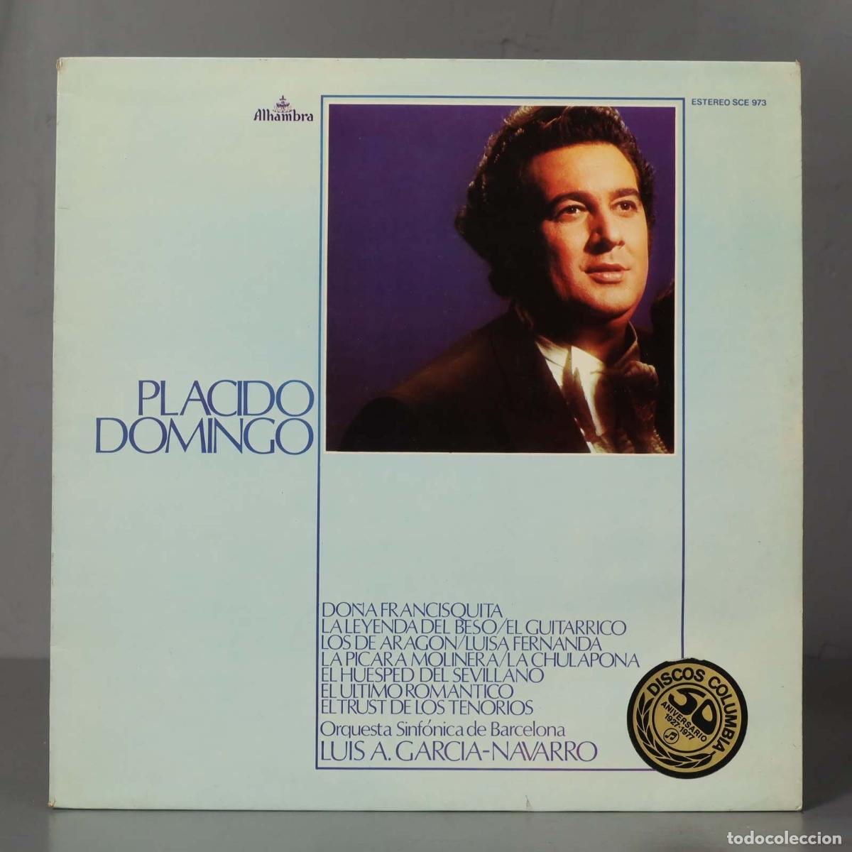 Discos de vinilo: LP. Domingo - Orquesta Sinf&oacute;nica de Barcelona, Luis A. Garc&iacute;a Navarro &ndash; Placido Domingo