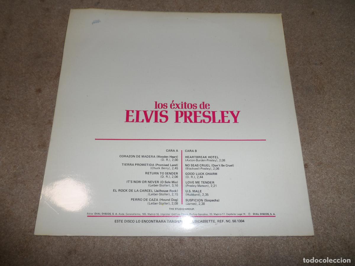 Discos de vinilo: THE STUDIO GROUP - LOS EXITOS DE ELVIS PRESLEY VOL. 2 (SPAIN 1978) - Foto 2