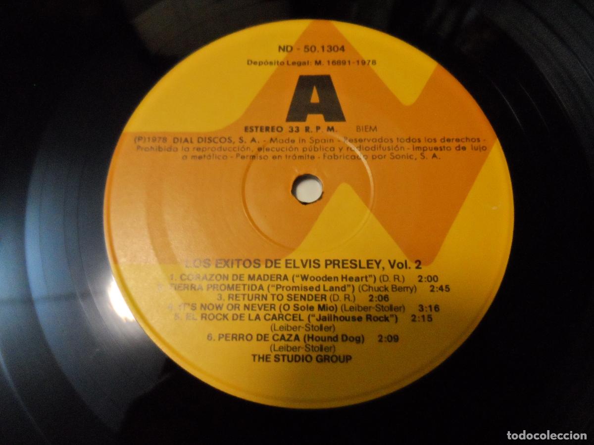 Discos de vinilo: THE STUDIO GROUP - LOS EXITOS DE ELVIS PRESLEY VOL. 2 (SPAIN 1978) - Foto 3