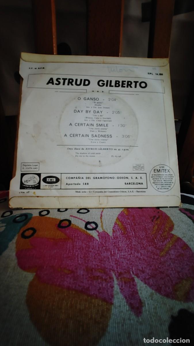 Discos de vinilo: ASTRUD GILBERTO-EP O GANSO +3 - Foto 2