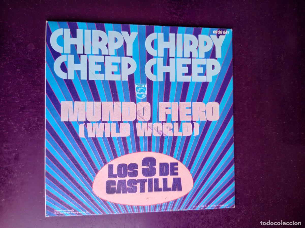 Discos de vinilo: Los 3 De Castilla &ndash; Chirpy Chirpy Cheep Cheep - Sg PHILIPS 1973 - POP 70S, VERSION CAT STEVENS - Foto 2