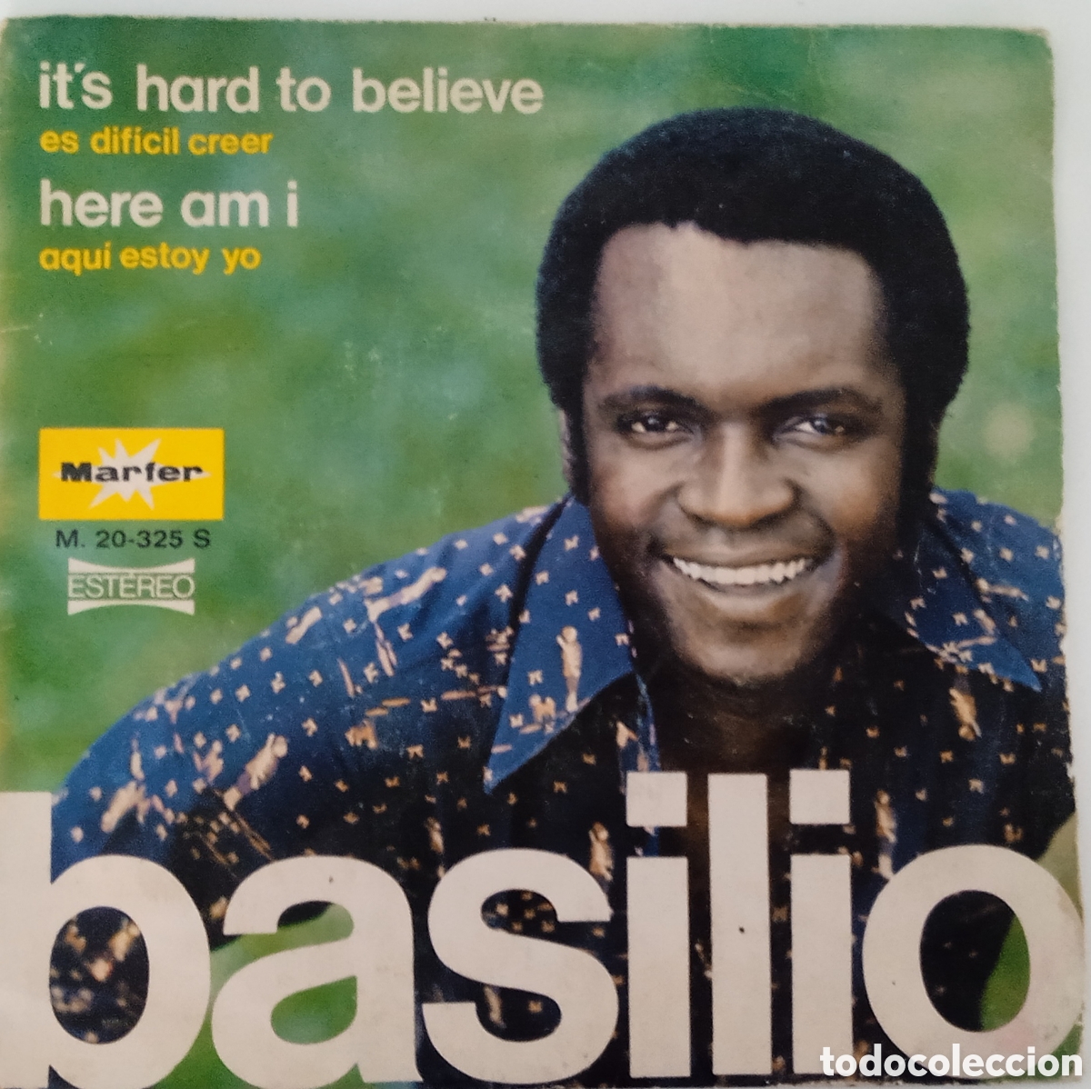 Discos de vinilo: BASILIO - Its hard to believe (1975) single - Foto 1
