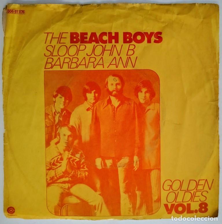 Discos de vinilo: Beach Boys. Barbara Ann/ Sloop John B. Capitol, Germany 1972 single - Foto 1
