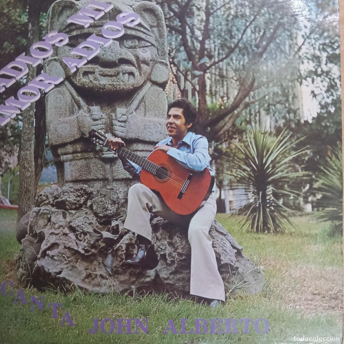 Vinyl records: John Alberto - Adi&oacute;s, Amor. Adi&oacute;s... (Interdiscos, 1982 aproximadamente) Ranchera colombiana - raro