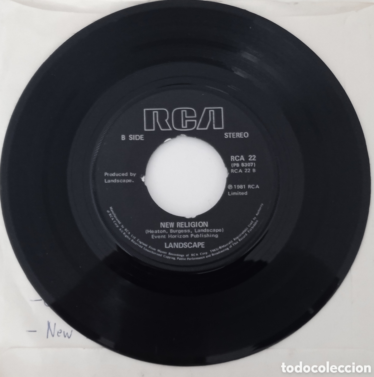 Discos de vinilo: LANDSCAPE - Einstein a go-go (1981) single - Foto 3