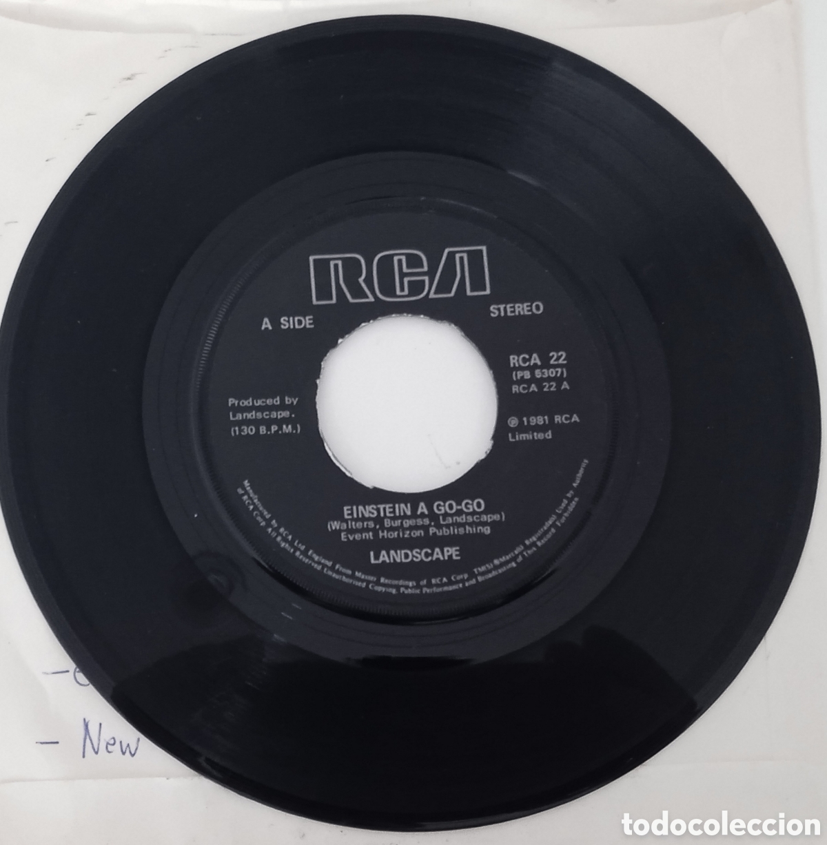Discos de vinilo: LANDSCAPE - Einstein a go-go (1981) single - Foto 4