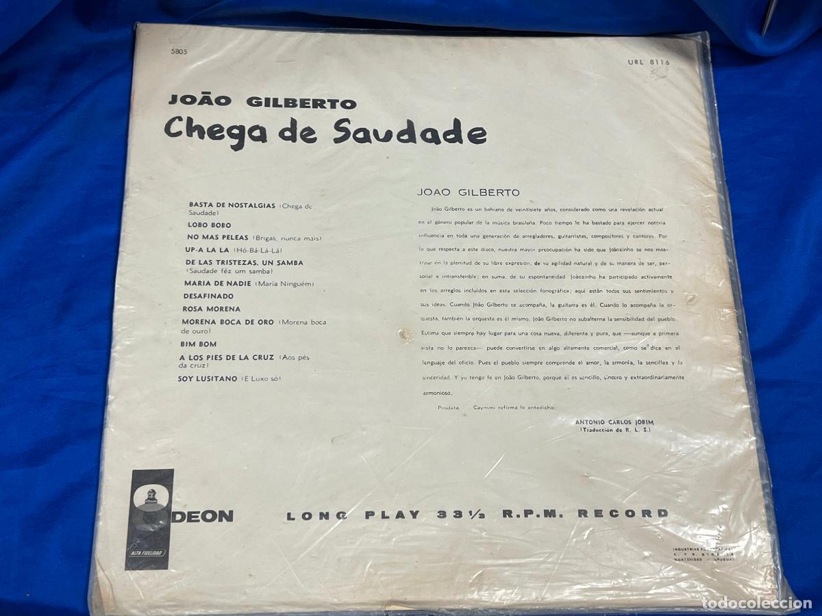 Discos de vinilo: ODEON CHEGA DE SAUDADE JOAO GILBERTO VINILO - Foto 3