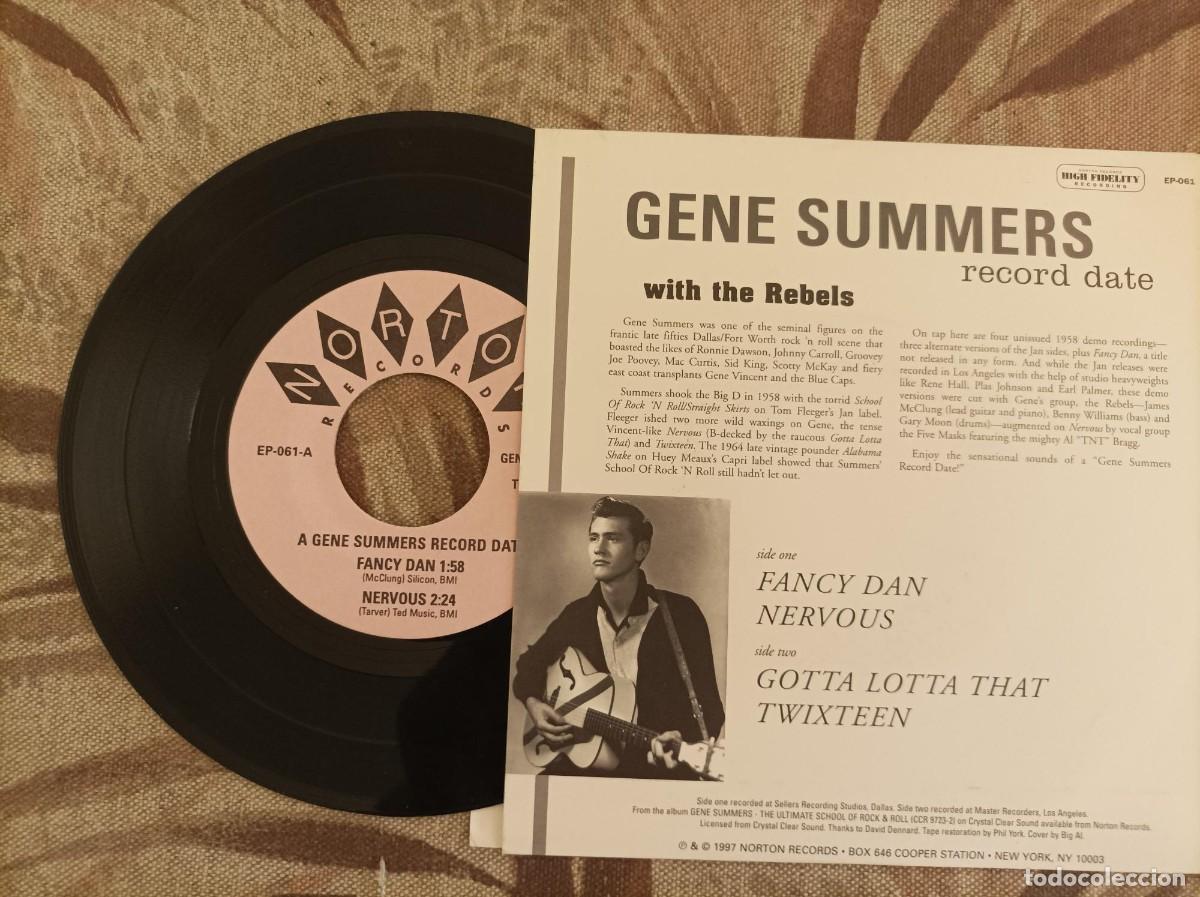 Discos de vinilo: Gene Summers single rock and roll - Foto 2