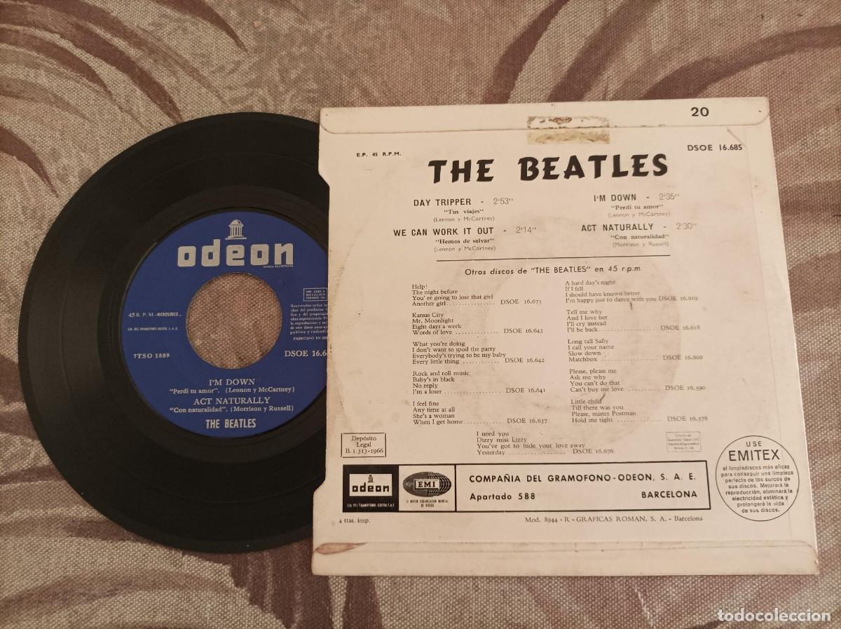 Discos de vinilo: The Beatles ep Day Tripper - Foto 2