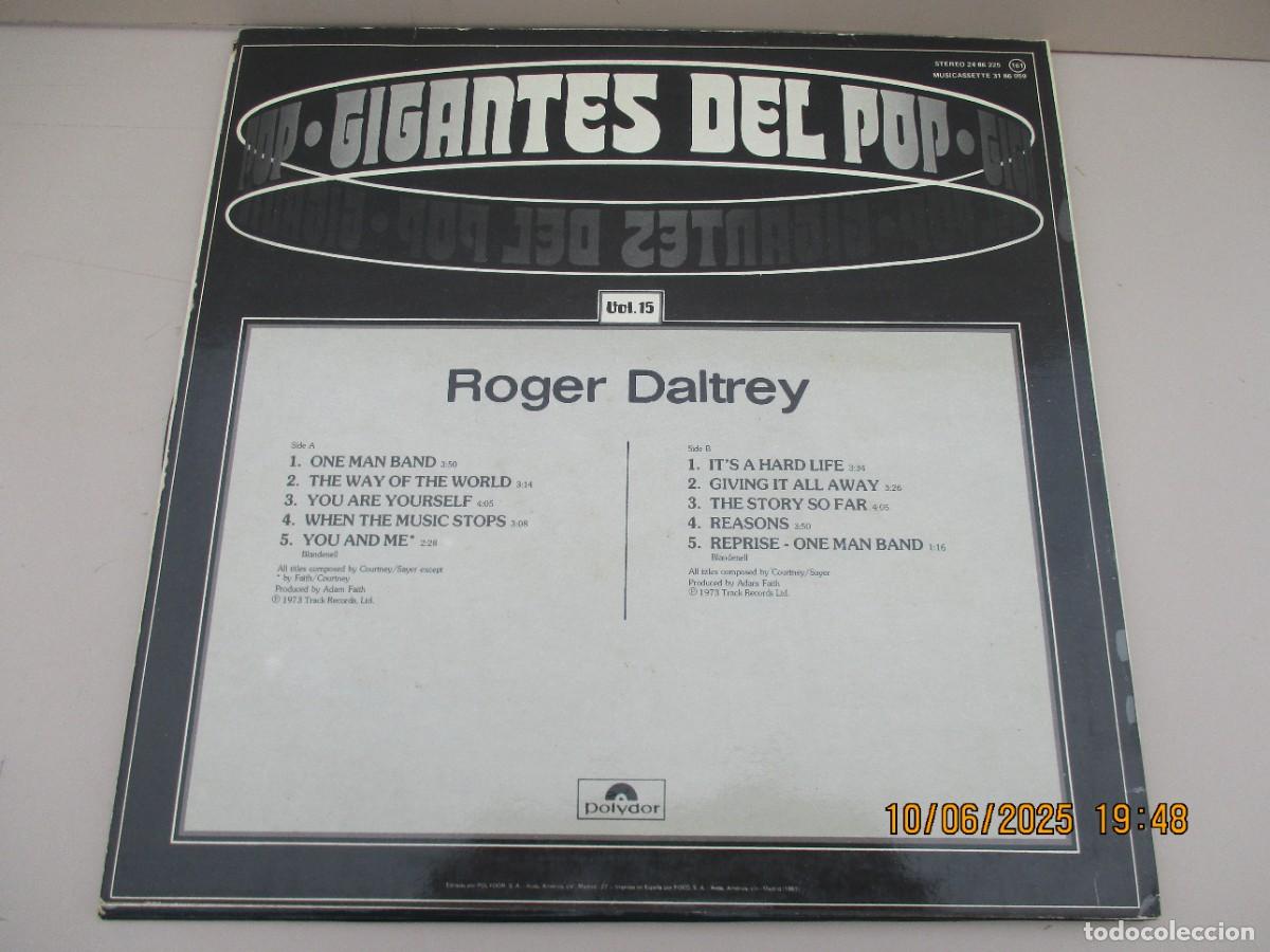 Discos de vinilo: Roger daltry gigantes del pop - Foto 2