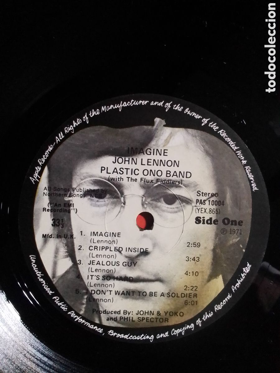 Discos de vinilo: &rdquo;IMAGINE&rdquo; JOHN LENNON / PLASTC ONO BAND - Foto 4