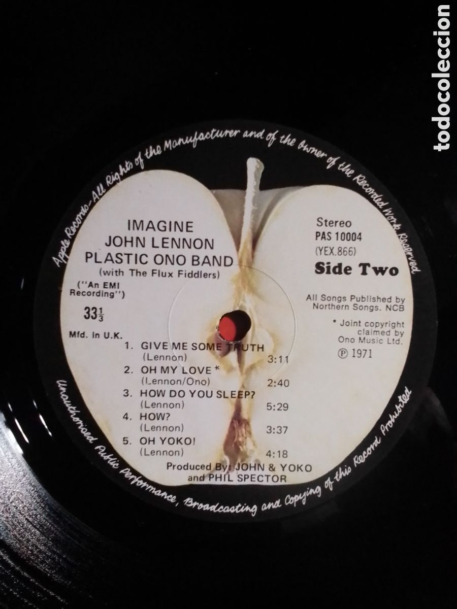 Discos de vinilo: &rdquo;IMAGINE&rdquo; JOHN LENNON / PLASTC ONO BAND - Foto 5