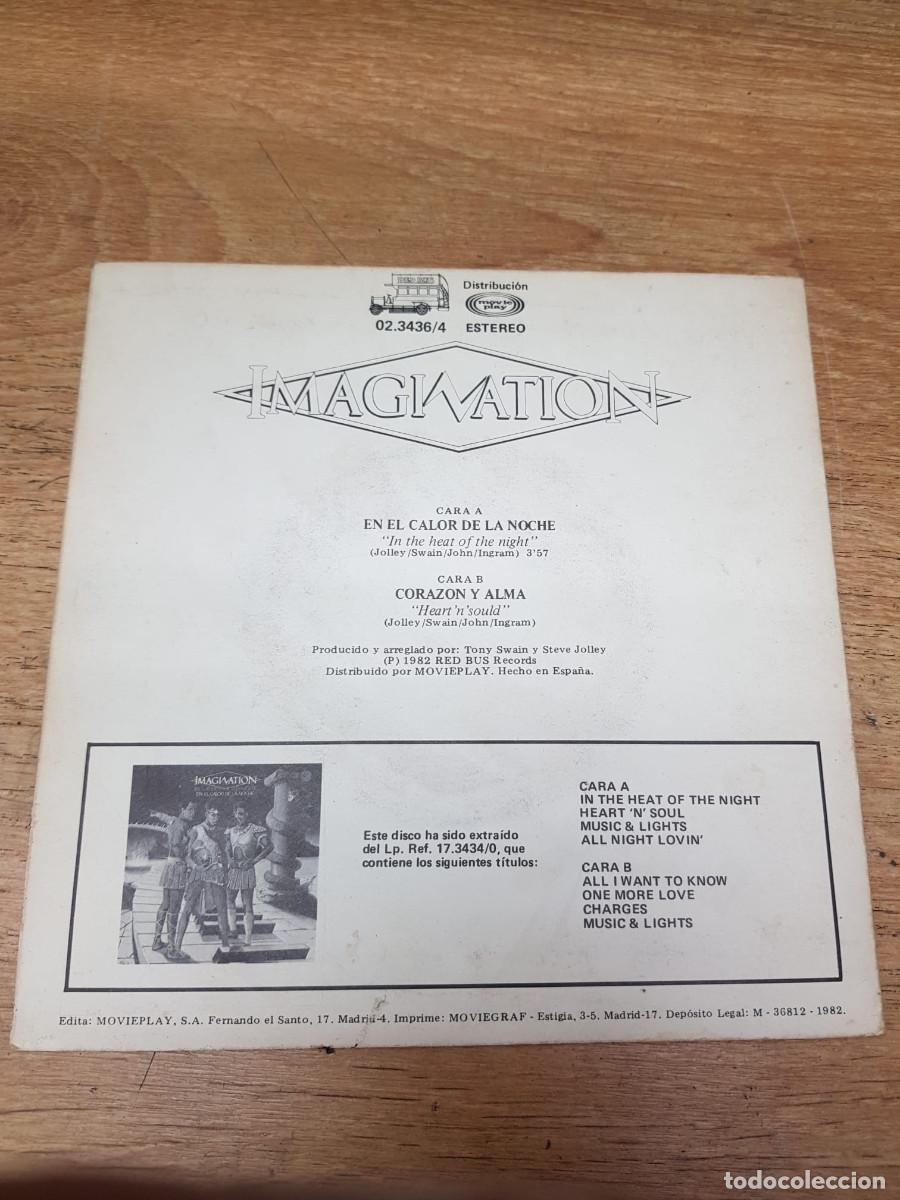 Discos de vinilo: IMAGINATION-EN EL CALOR DE LA NOCHE-CORAZON Y ALMA - Foto 2