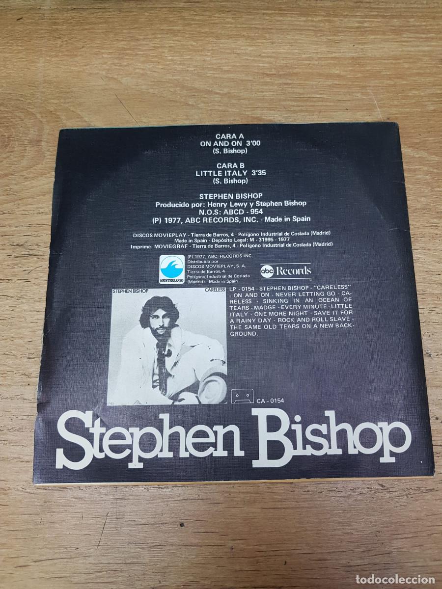 Discos de vinilo: STEPHEN BISHOP-ON AND ON-LITTLE ITALY - Foto 2