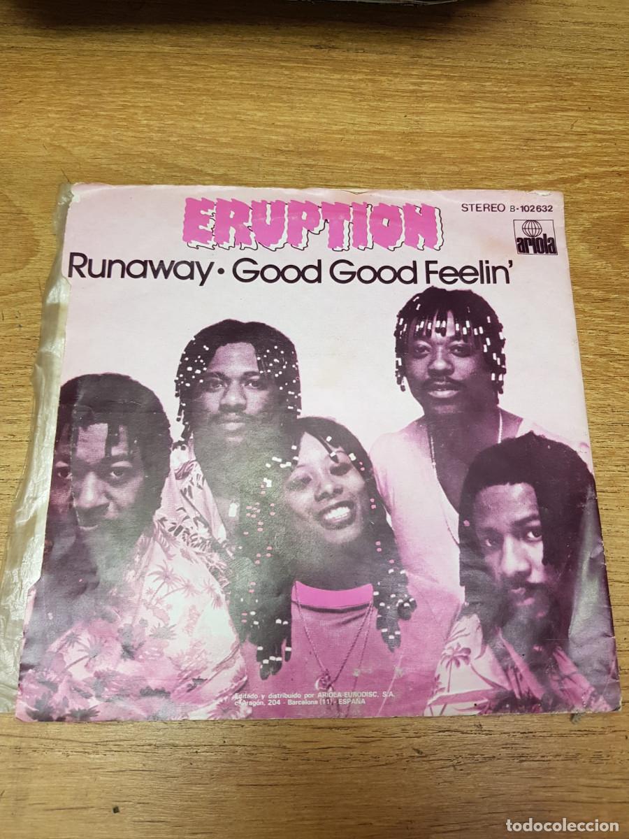 Discos de vinilo: ERUPTION-RUNAWAY-GOOD GOOD FEELIN - Foto 2