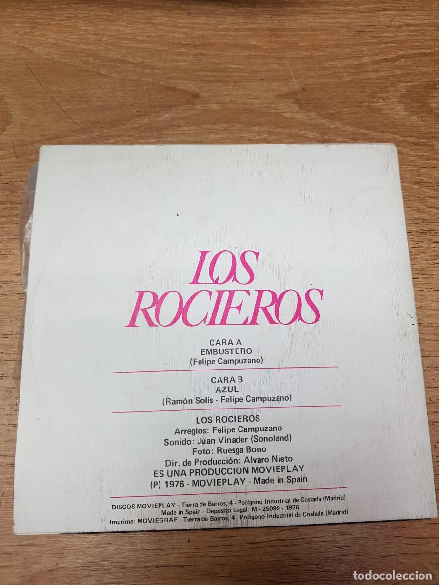 Discos de vinilo: LOS ROCIEROS-EMBUSTERO-AZUL - Foto 2