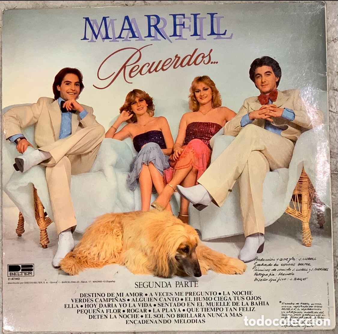 Discos de vinilo: Disco Vinilo LP. Marfil. &ldquo;Recuerdos&hellip;&rdquo;. 1981. - Foto 2