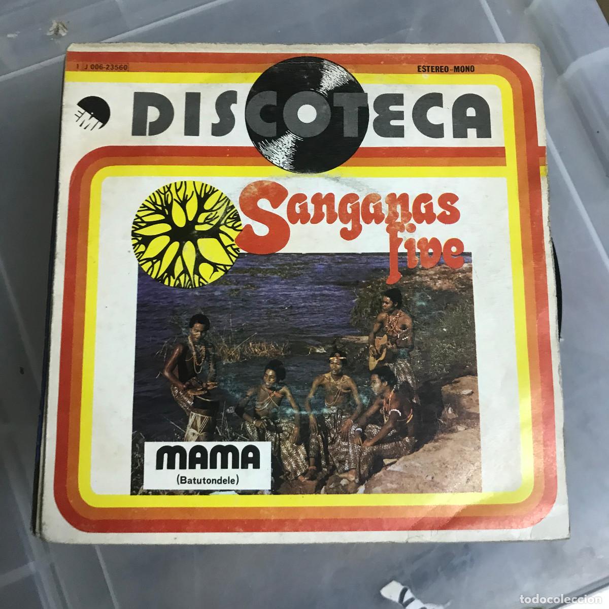 Discos de vinilo: SANGANAS FIVE - MAMA - SINGLE EMI 1976 - Foto 1