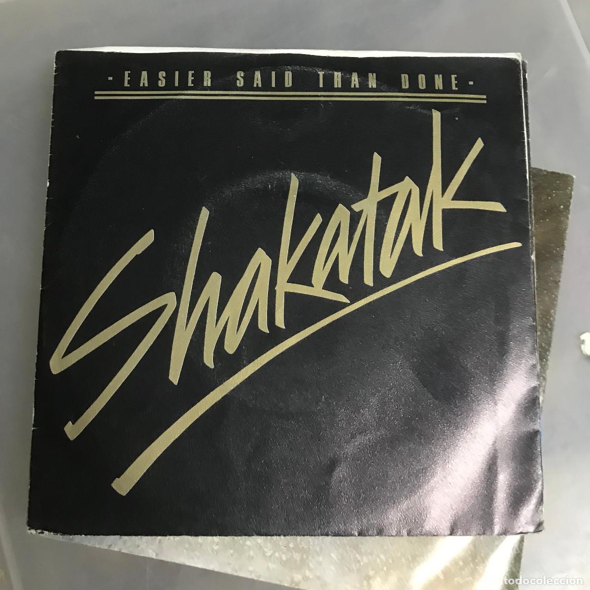 Discos de vinilo: SHAKATAK - EASIER SAID THAN DONE - SINGLE POLYDOR HOLANDA 1981 - Foto 1