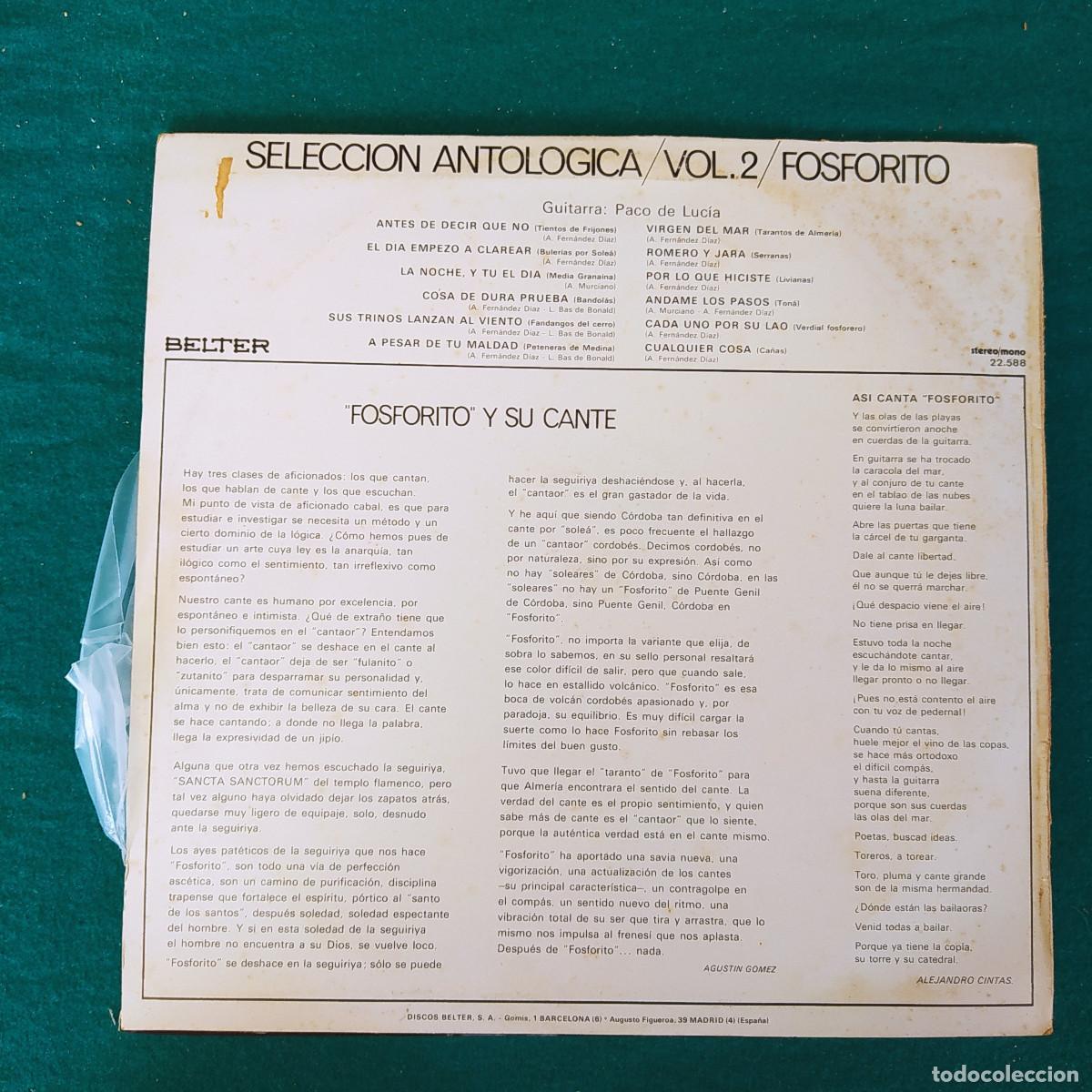 Discos de vinilo: Fosforito &ndash; Fosforito / Vol.2 - Foto 2