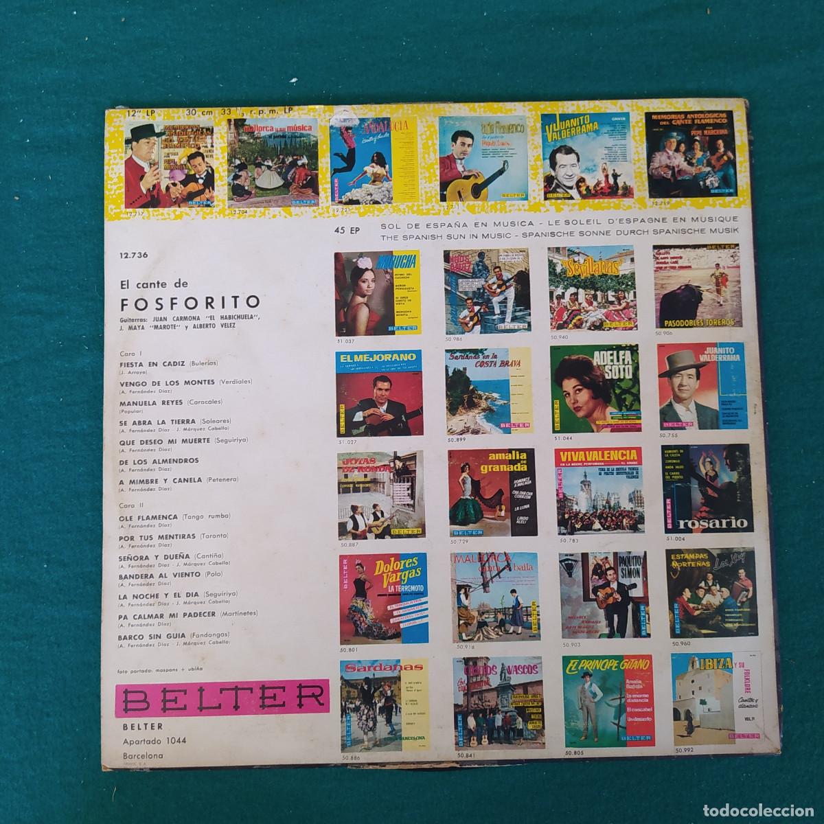 Discos de vinilo: Fosforito &ndash; El Cante De Fosforito - Foto 2