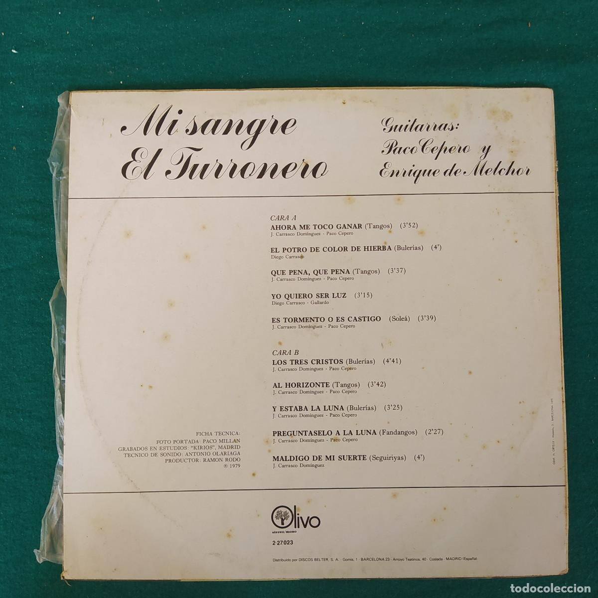 Discos de vinilo: El Turronero &ndash; Mi Sangre - Foto 2