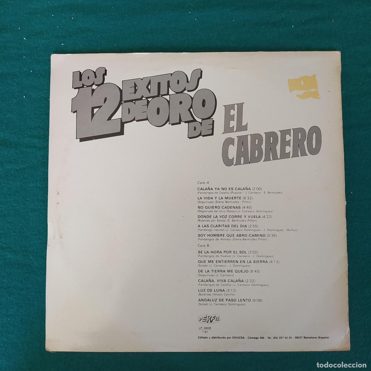 Discos de vinilo: El Cabrero &ndash; Los 12 Exitos De Oro - Foto 2