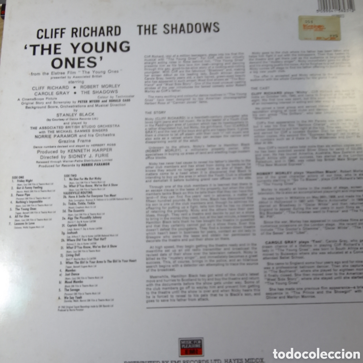Discos de vinilo: CLIFF RICHARD THE SHADOWS THE YOUNG ONES - Foto 2