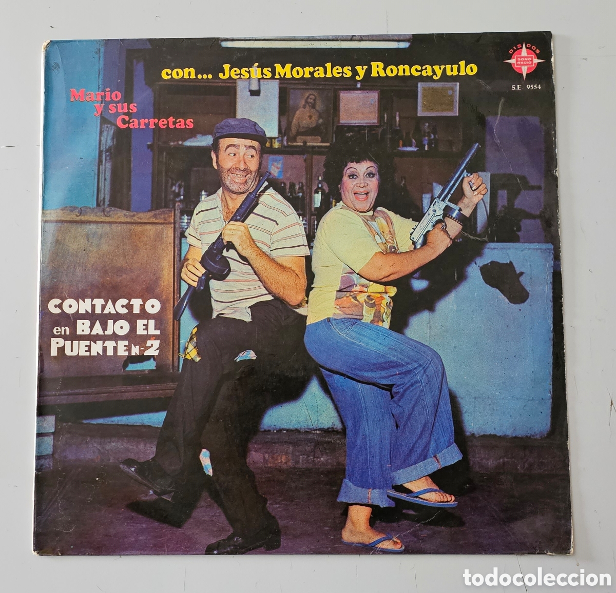 Disques de vinyle: LP MARIO Y SUS CARRETAS - Contacto Bajo El Puente N&deg;2 (Per&uacute; - Sono Radio - 1976) Cumbia Salsa