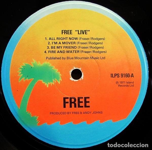 Discos de vinilo: vinilo Free &lrm;&ndash; Free Live UK - Foto 3