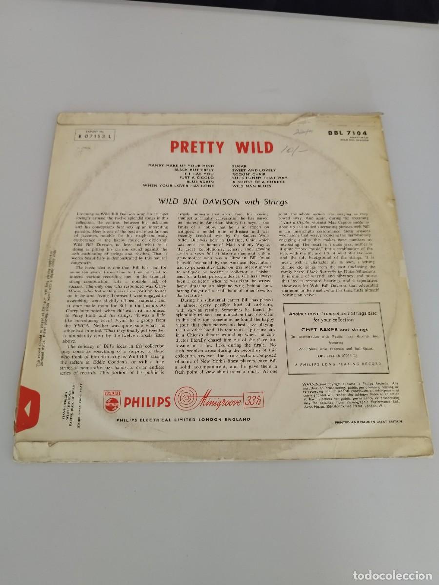 Discos de vinilo: Wild Bill Davison &ndash; Pretty Wild. Vinilo lp. - Foto 3
