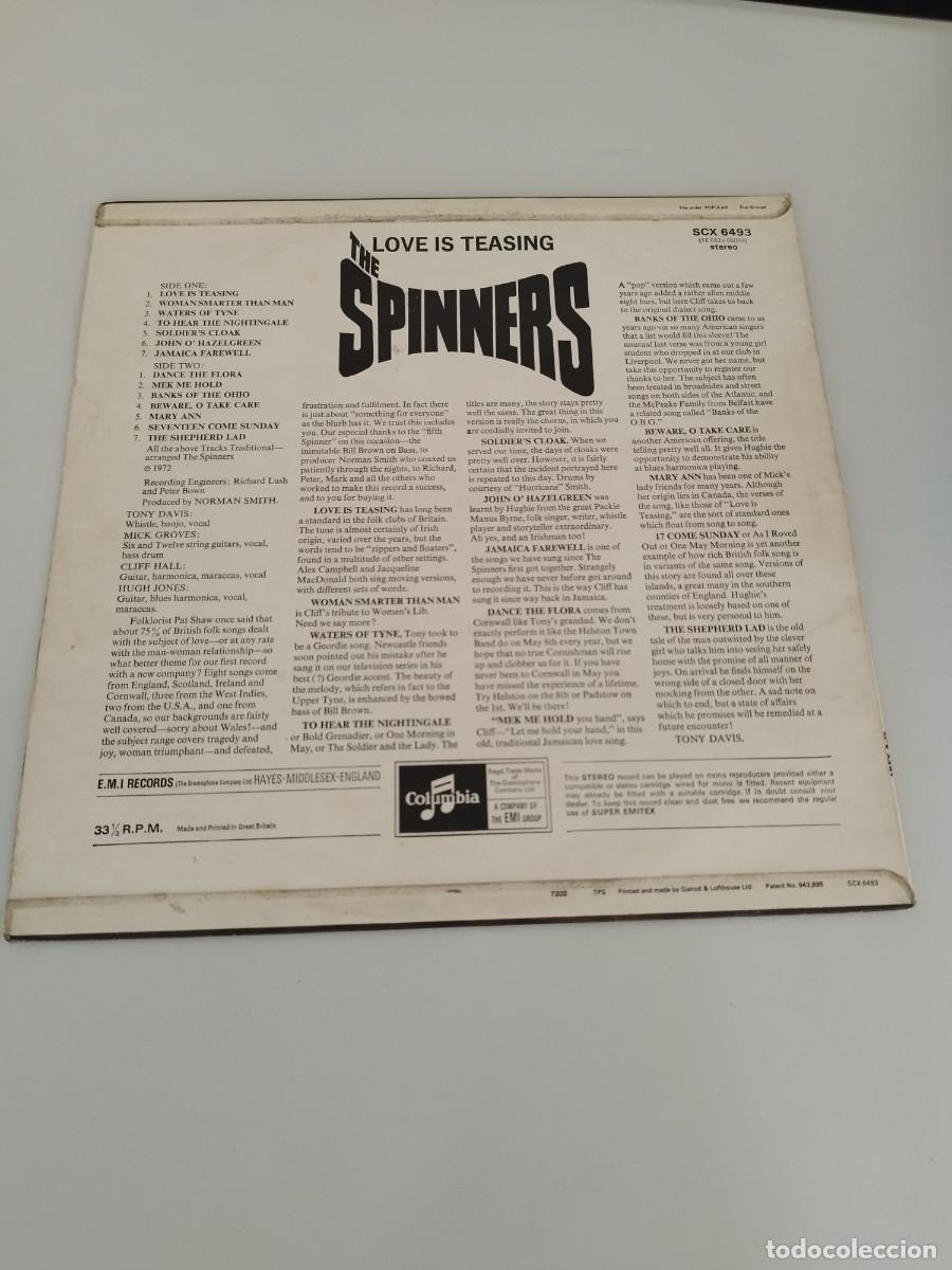 Discos de vinilo: The Spinners &ndash; Love Is Teasing. Vinilo Lp. - Foto 3