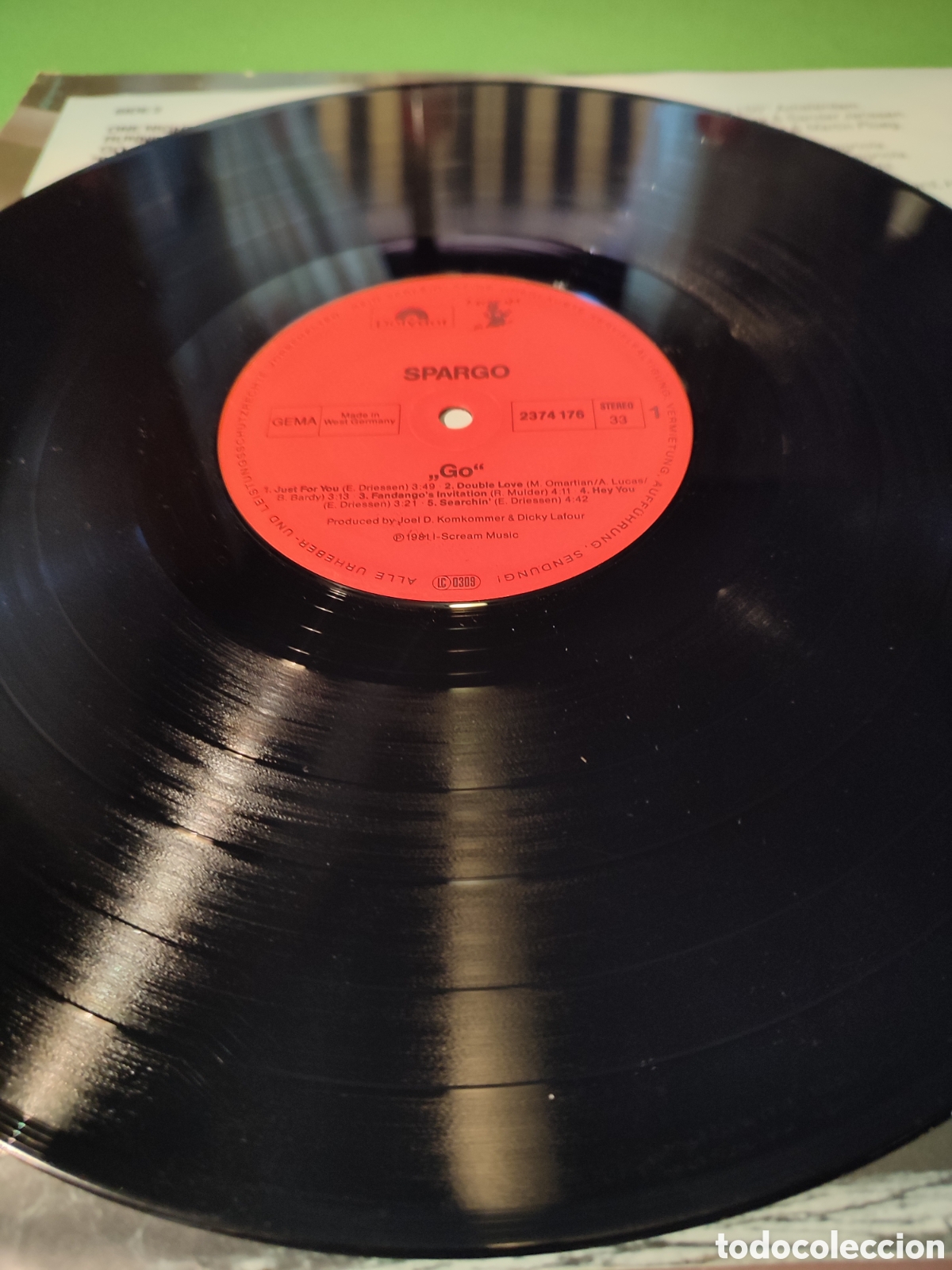 Discos de vinilo: Spargo - Go Contiene Just for you - Foto 3