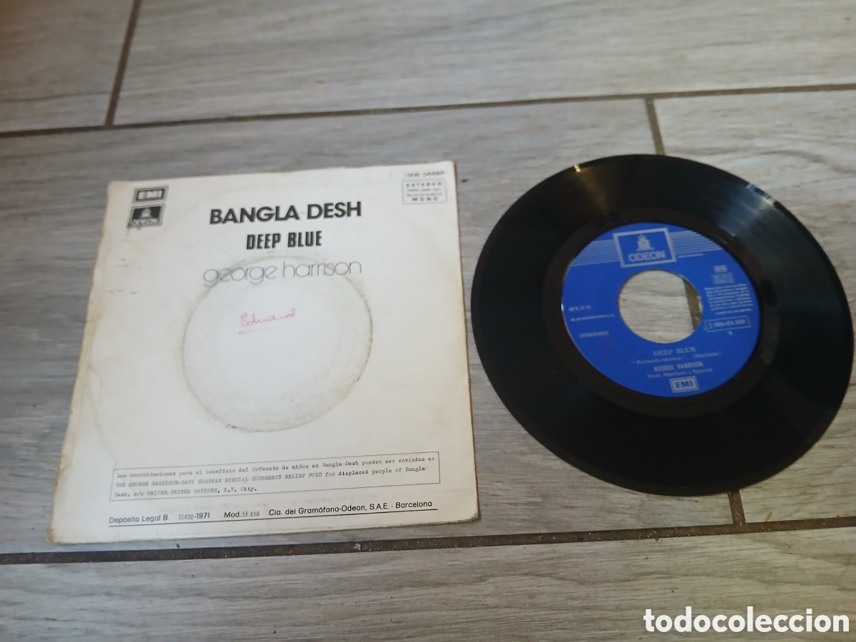 Discos de vinilo: GEORGE HARRISON - BANGLA DESH - SINGLE - SPAIN - EMI/ODEON - LE - - Foto 2