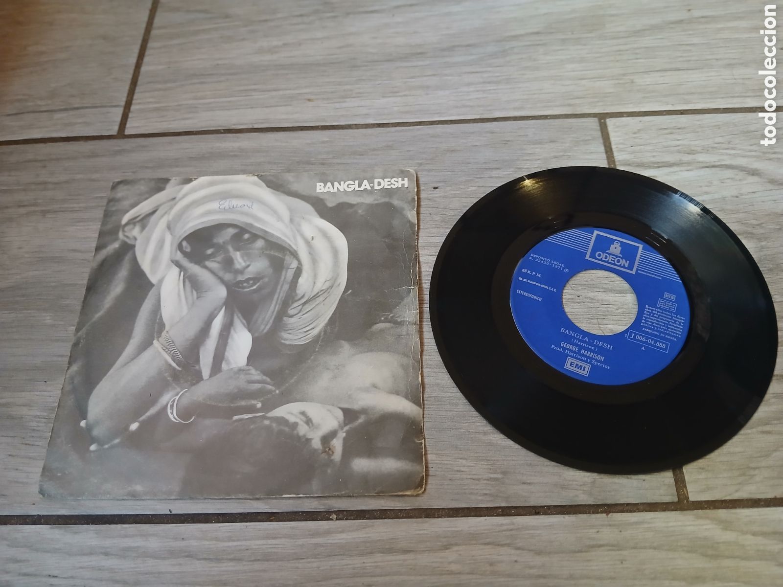 Discos de vinilo: GEORGE HARRISON - BANGLA DESH - SINGLE - SPAIN - EMI/ODEON - LE - - Foto 1