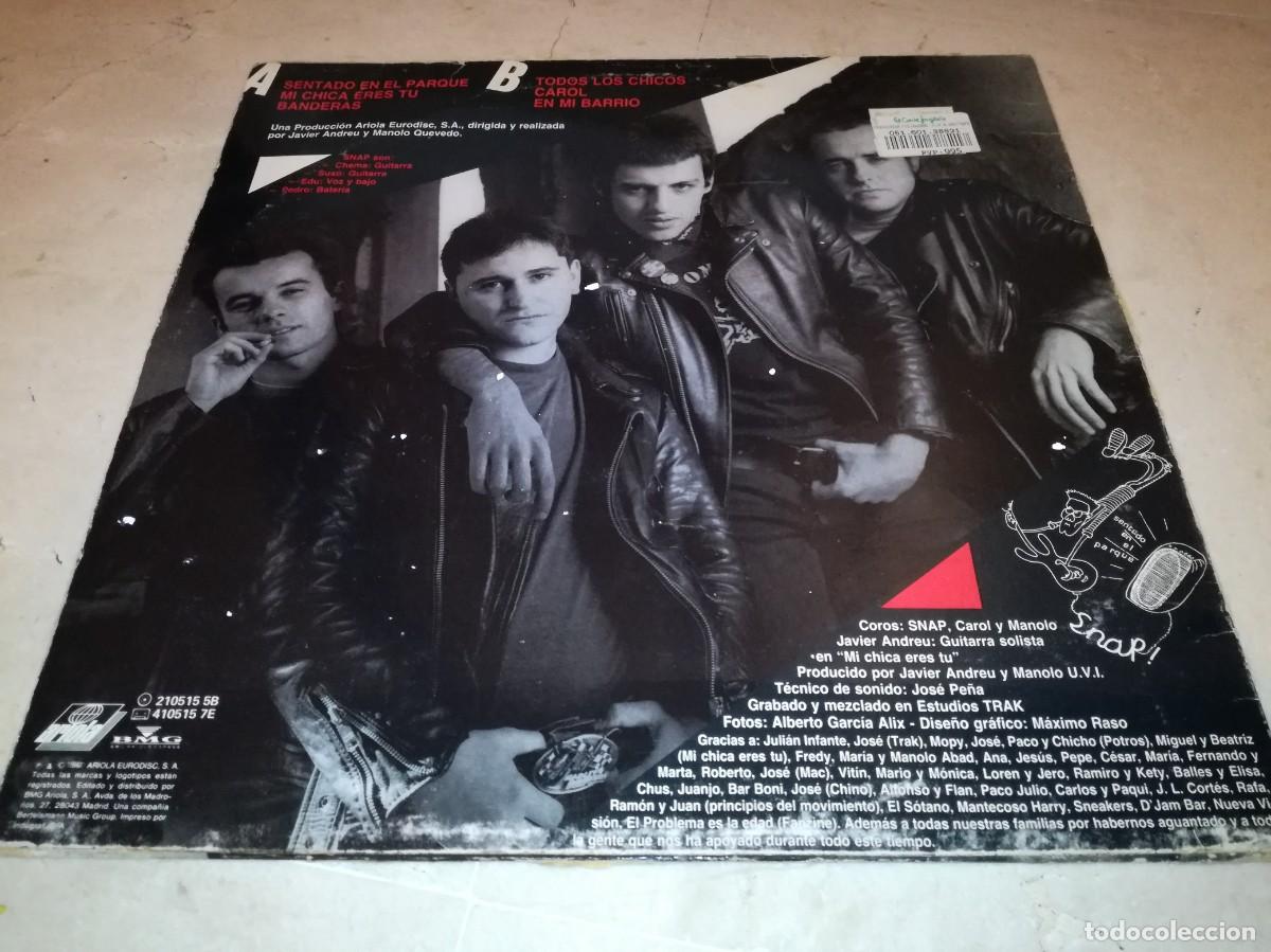 Discos de vinilo: SNAP-SENTADO EN EL PARQUE-ORIGINAL 1990 - Foto 2