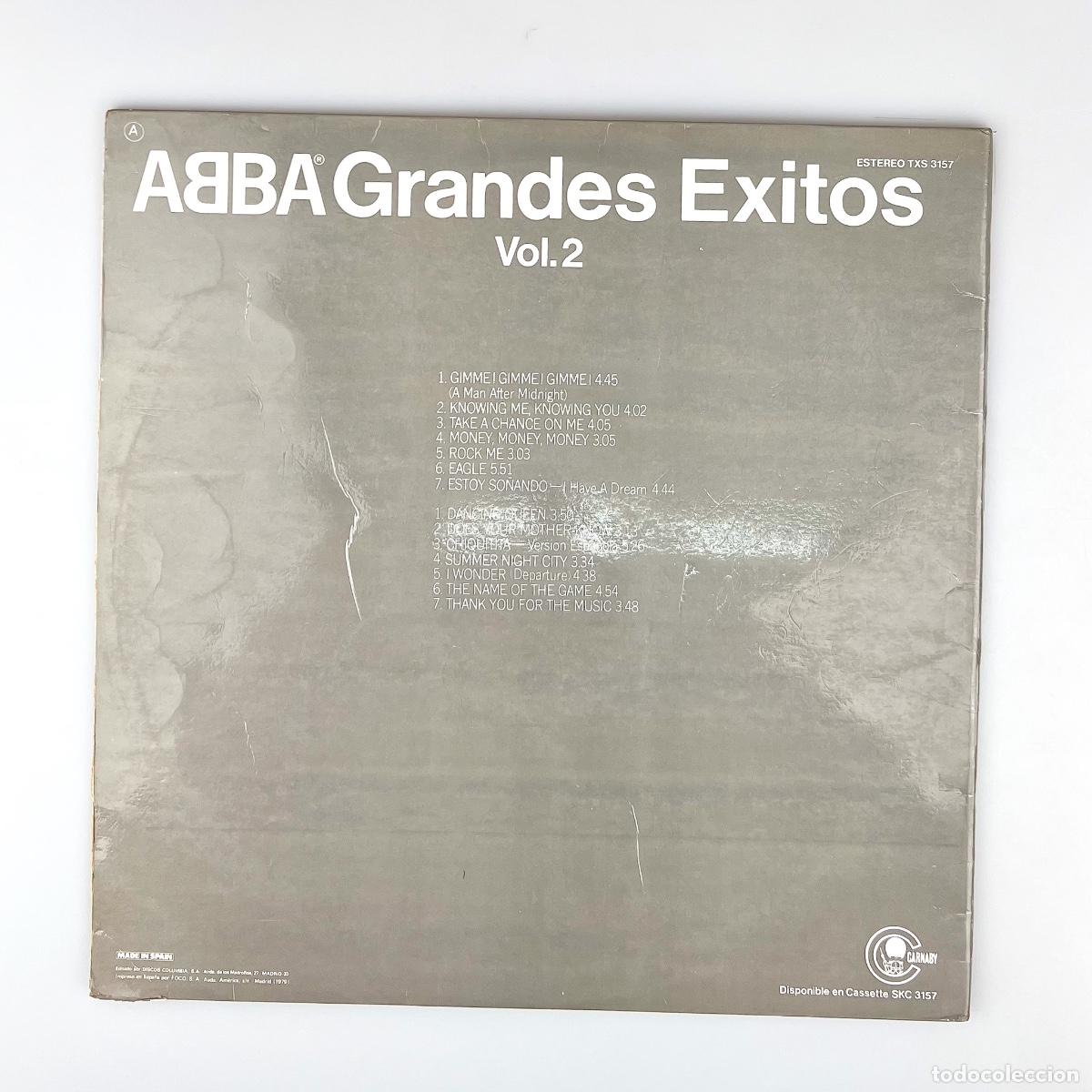 Discos de vinilo: LP, Gat. ABBA. Grandes Exitos Vol. 2 (G+/VG) - Foto 2