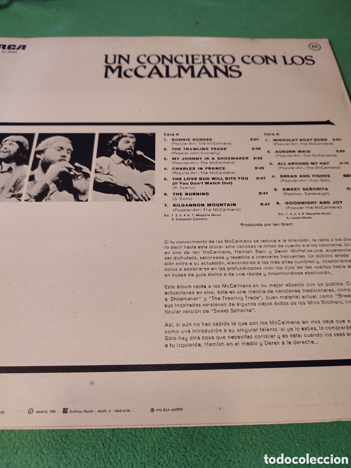Discos de vinilo: The McCalmans - Un concierto con los... - Foto 2