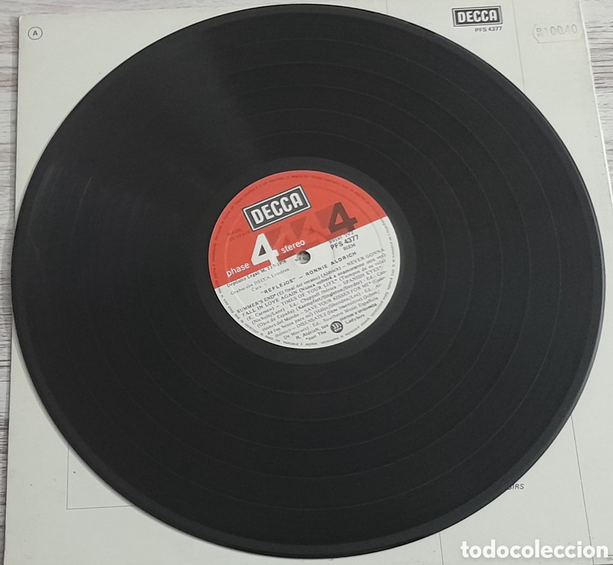 Discos de vinilo: RONNIE ALDRICH - REFLEJOS - DECCA 1974 - Foto 3