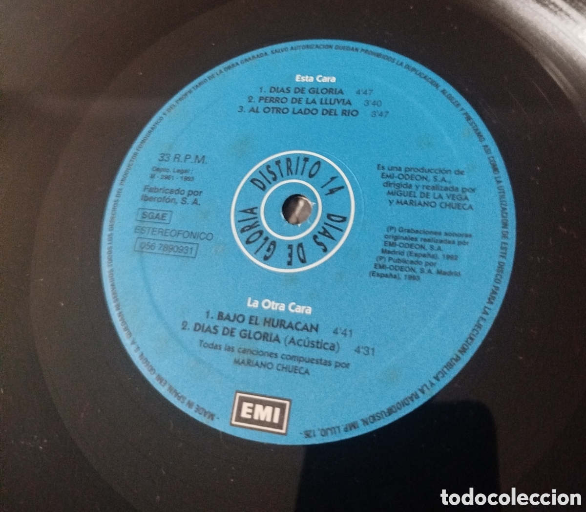 Discos de vinilo: Distrito 14 - D&iacute;as de gloria - Foto 3