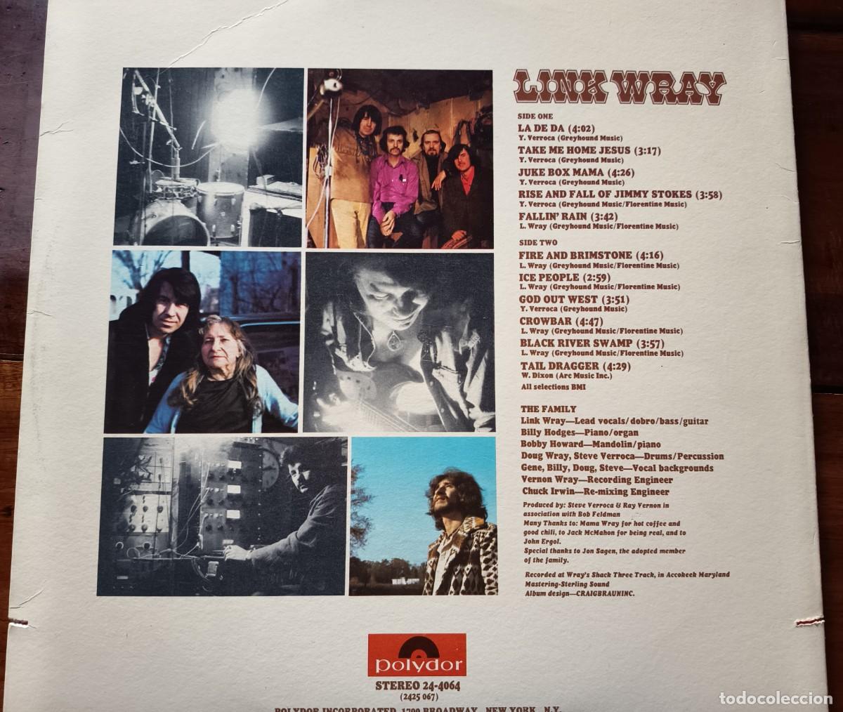 Discos de vinilo: LINK WRAY LP.&rdquo;LINK WRAY&rdquo; POLYDOR 1971 US. - Foto 3